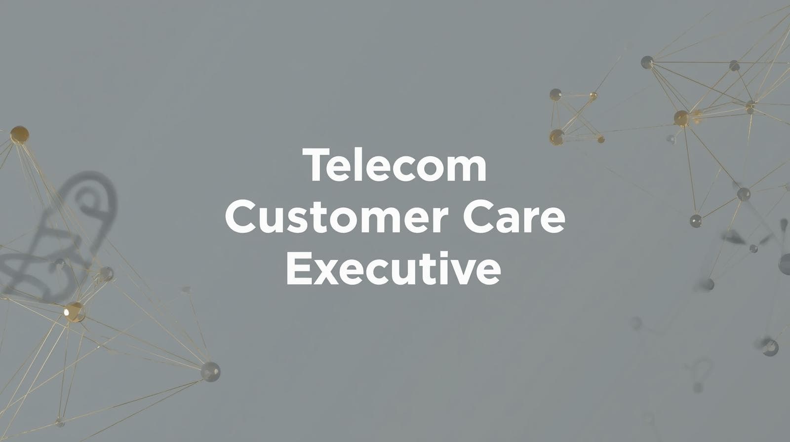 Telecomm Customer Care Executive